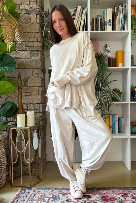 Lagen Shelby Barrel Pant Calico
